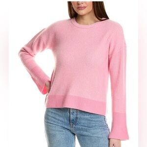 Design History Pink Brioche Cashmere Sweater